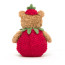 Jellycat Amuseables Bartholomew Bear Strawberry Soft Stuffed Plush 30cm 11.81inches