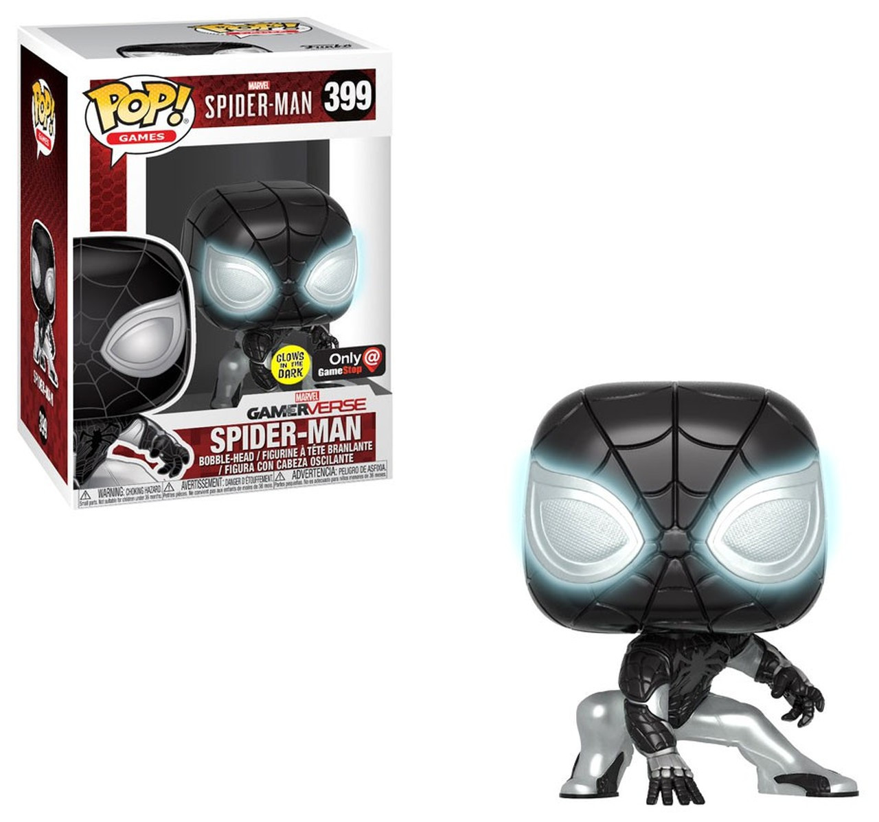 Funko Pop Marvel Gamerverse Spider-Man Exclusive 399 Negative Suit