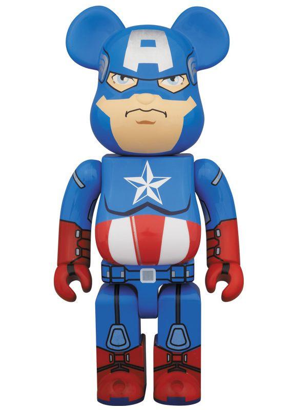400% Medicom Bearbrick Captain America Doll