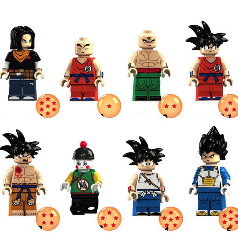 Dragonball Z Brick Minifigure Custom Set 8 Pcs
