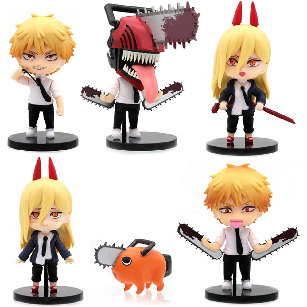 Chainsaw Man Figure Statue 6 Pcs Set