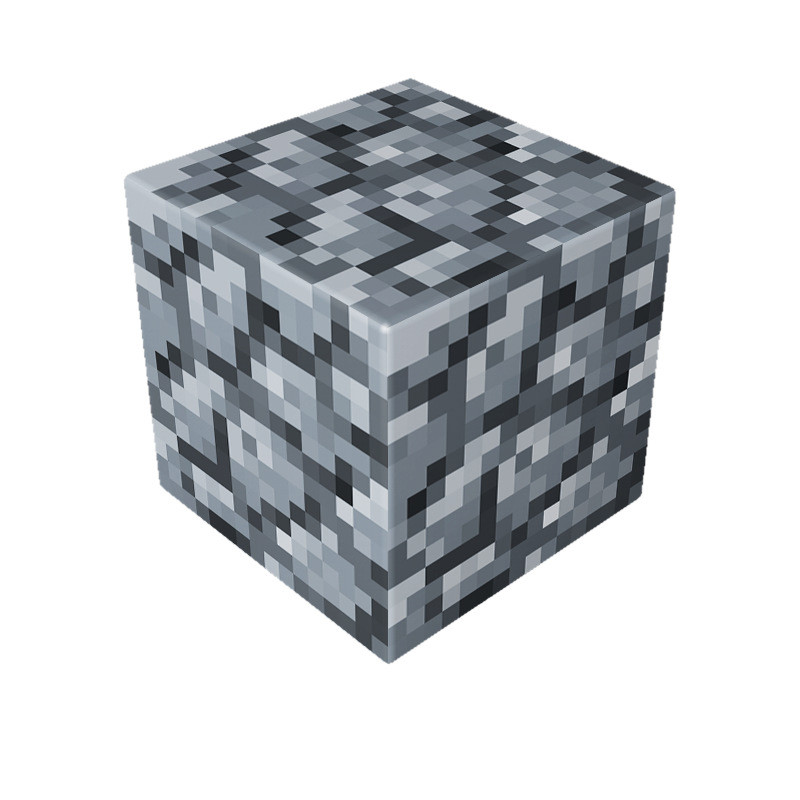 Minecraft Magnetic Cobblestone Blocks Kit Toy 3 Pcs Set