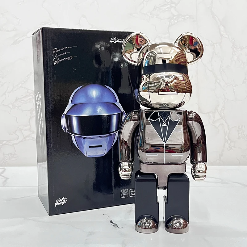 Bearbrick Daft Punk Random Access Memories 400% Figure 28cm 11.02inches Silver