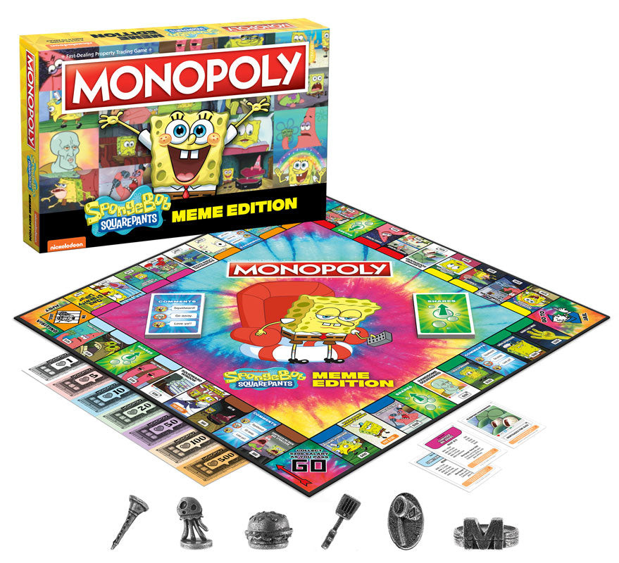 Monopoly Spongebob Squarepants Meme Edition Board Game