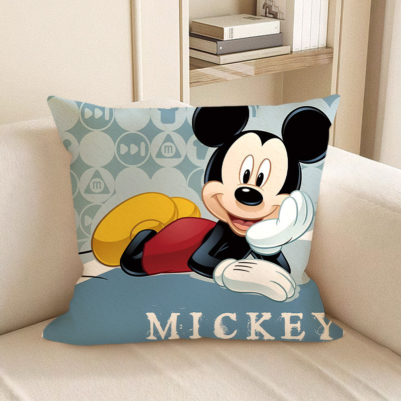 Disney Mickey Mouse Laying Down Soft Stuffed Plush Pillow Multiple Sizes