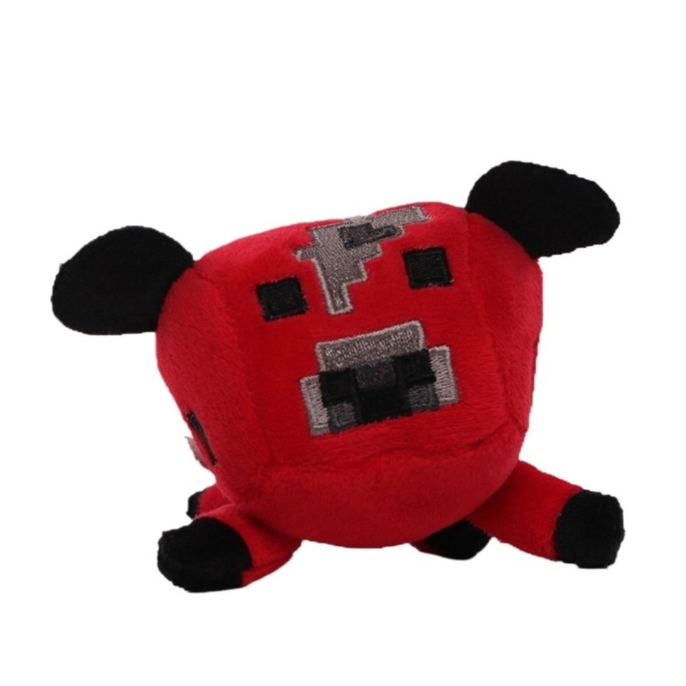 Minecraft Baby Mooshroom Cow Red Plush Toy 10cm 4inches