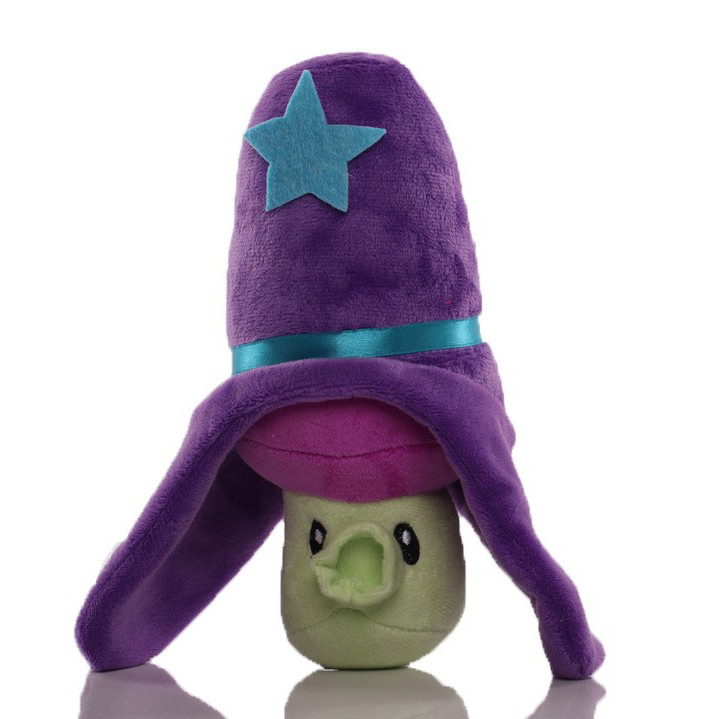 Plants vs Zombies Cowboy Hat Puff-shroom Plush Toy 20cm 7.8inches