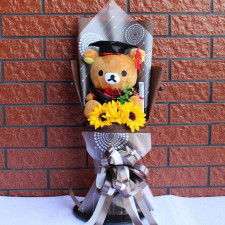 Rilakkuma Bear Graduation Plush Bouquet 55cm 21.65inches