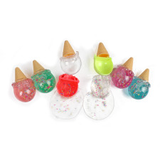 Ice Cream Cone Set Filled With Slime Toy