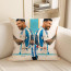 Lionel Messi Mirror Portrait Soft Stuffed Plush Pillow Multiple Sizes