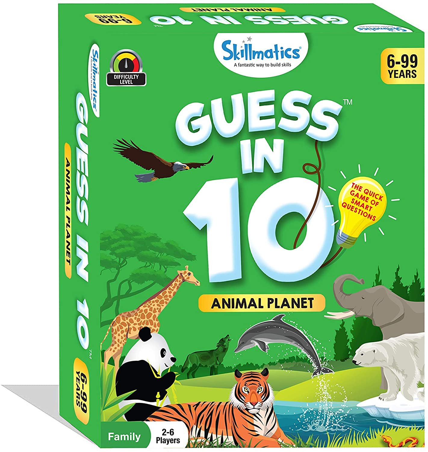 Skillmatics Guess in 10 Animal Planet Card Game