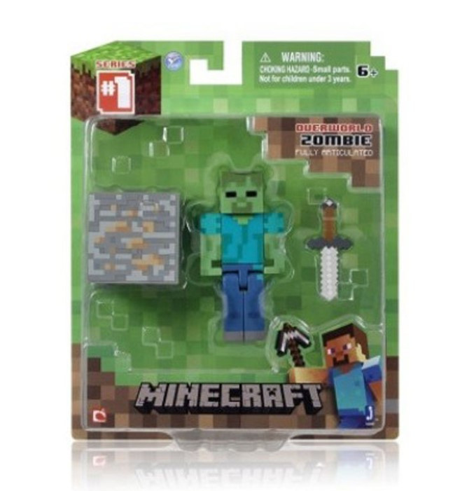 Minecraft Series 1 Zombie Action Figure Overworld