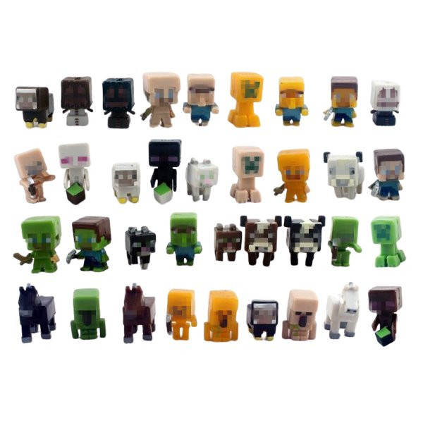Minecraft Minifigure Toy 36 Pc Set A
