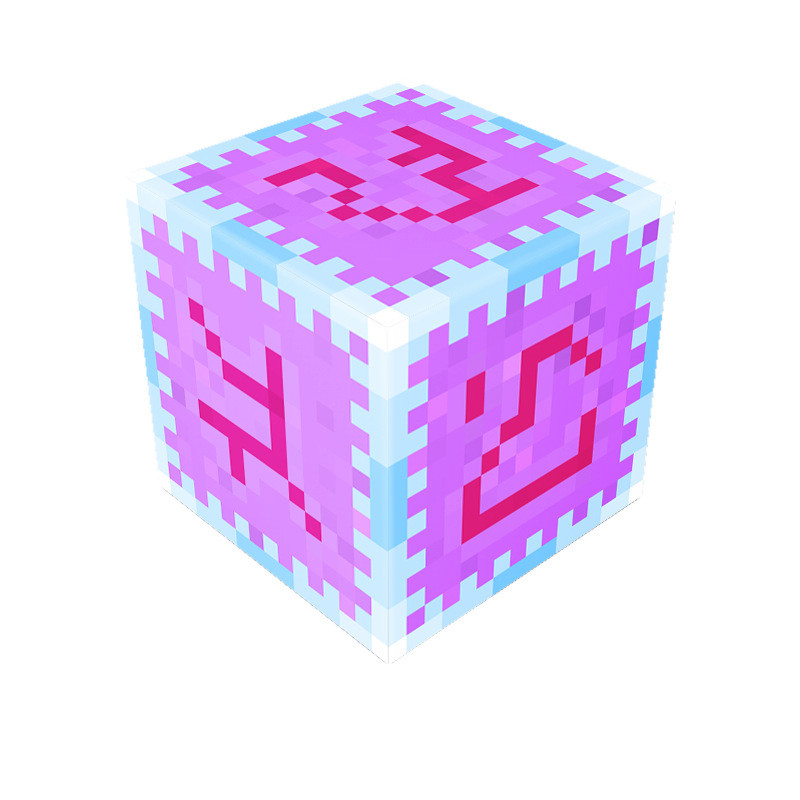 Minecraft Magnetic End Crystal Blocks Kit Toy 3 Pcs Set