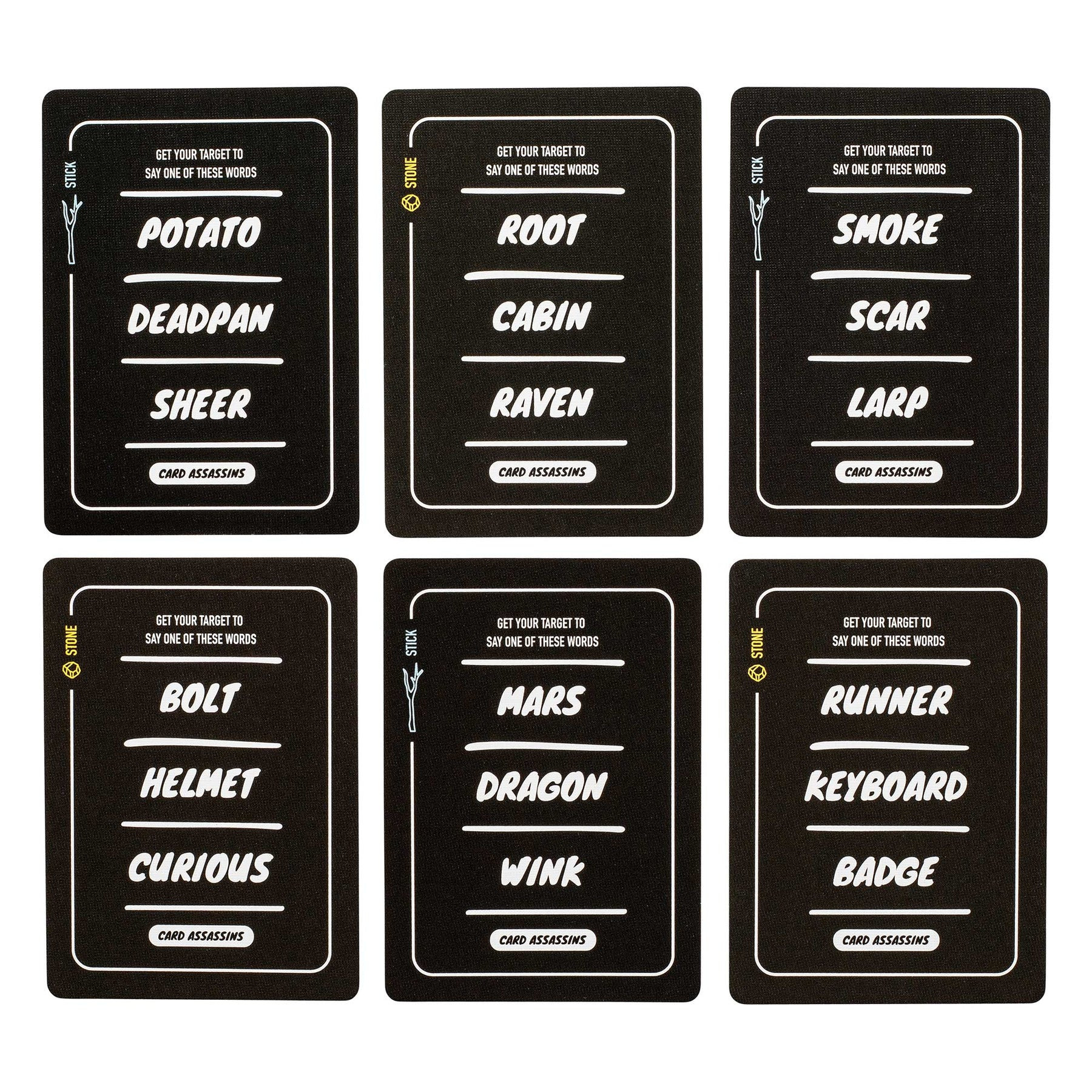 Card Assassins Sticks and Stones Expansion Card Game