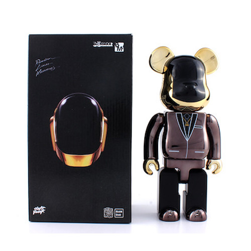 Bearbrick Daft Punk Random Access Memories 400% Figure 28cm 11.02inches Gold