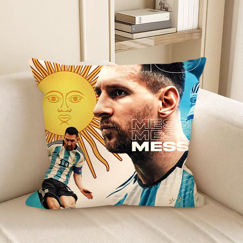 Lionel Messi Stern Look Soft Stuffed Plush Pillow Multiple Sizes