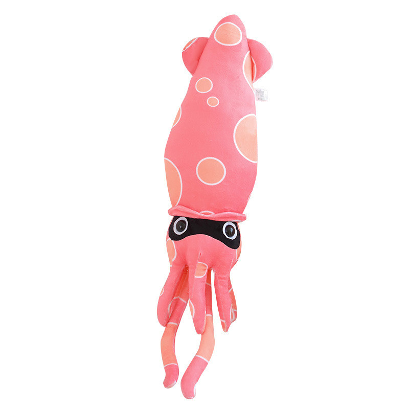 Dotted Squid Soft Stuffed Plush Multiple Sizes Pink