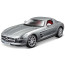 Mercedes-Benz SLS AMG Silver 1:18 Die-cast Alloy Four-Wheel Suspension Toy Car Model