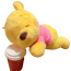Sleeping Winnie The Pooh From Disney Plush Toy