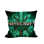 Minecraft Green Logo Soft Stuffed Plush Pillow Multiple Sizes