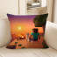 Minecraft Steve and Dog Watching Sunset Soft Stuffed Plush Pillow Multiple Sizes