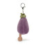 Jellycat Vivacious Vegetable Aubergine Bag Charm 12cm 4.72inches