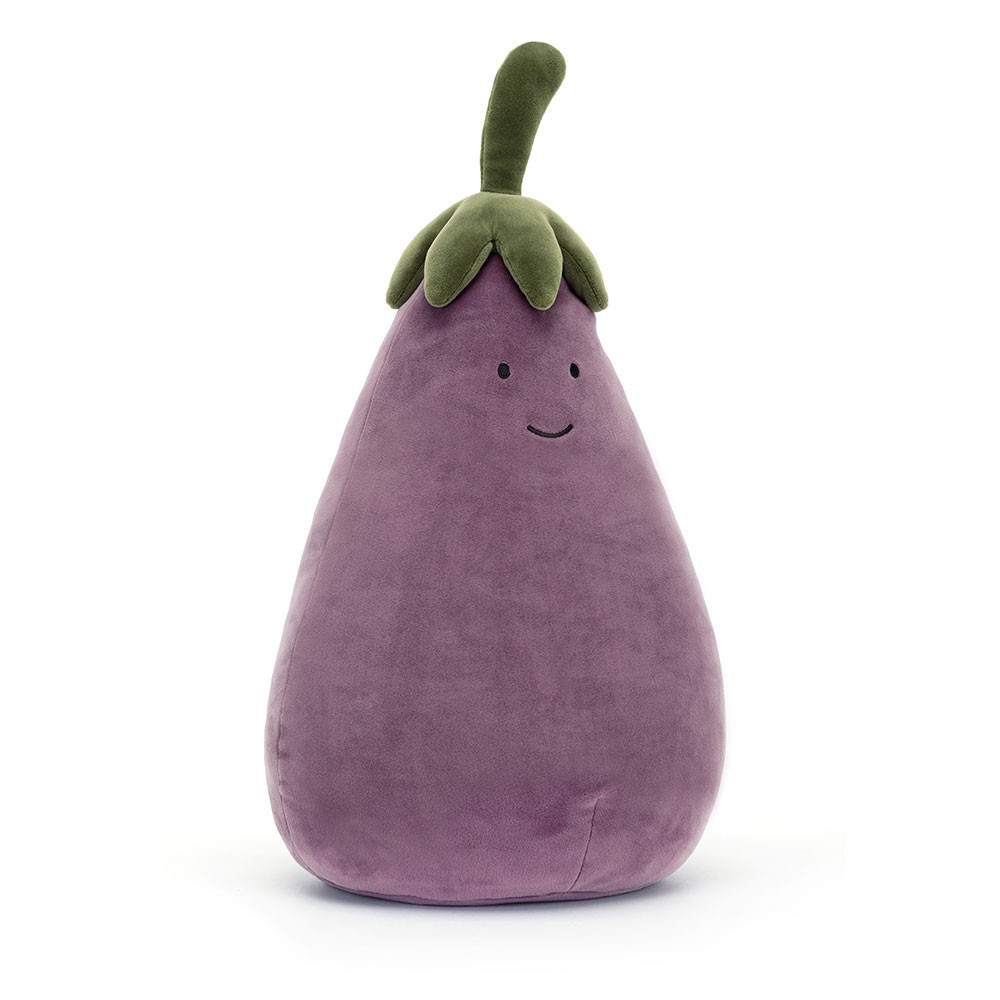 Jellycat Amuseables Vivacious Vegetable Aubergine Large Soft Stuffed Plush 40cm 15.74inches