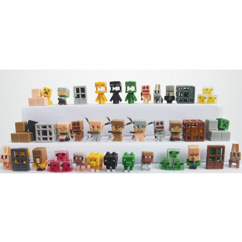 Minecraft Minifigure Toy 36 Pc Set C