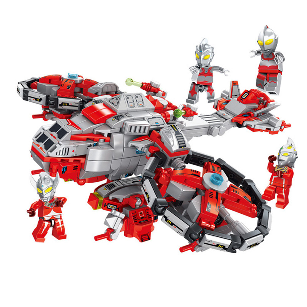 Ultraman Helicopter Custom Brick Building Kit