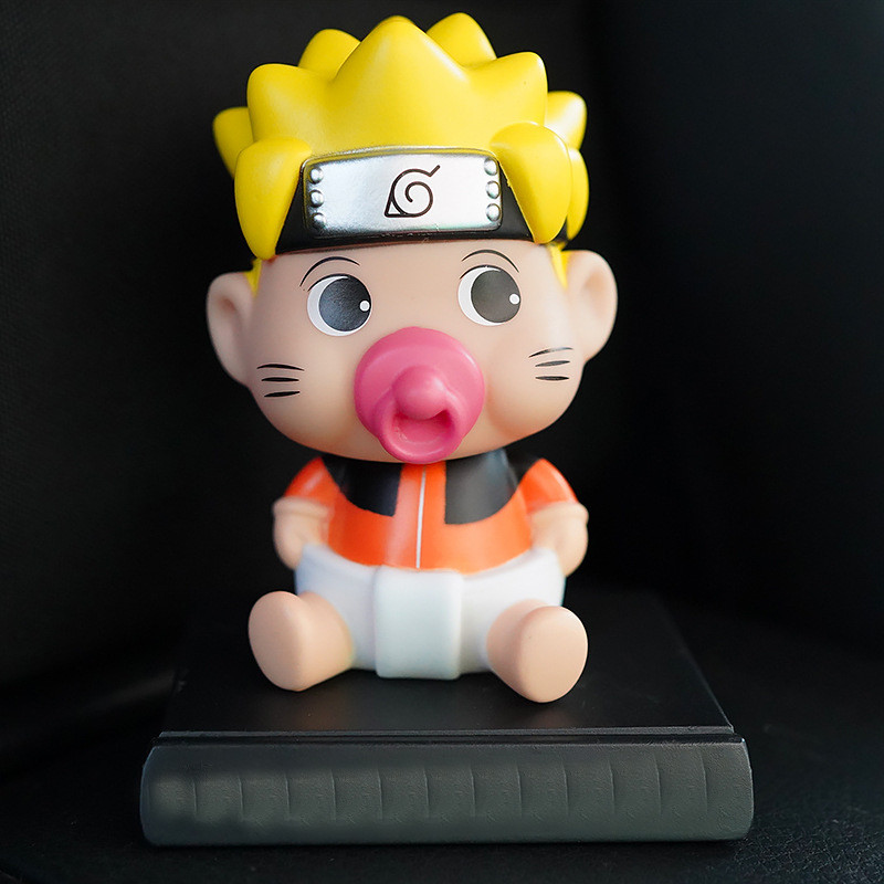 Naruto Shippuden Baby Naruto Uzumaki Shaking Head Figure Car Decoration Accessories