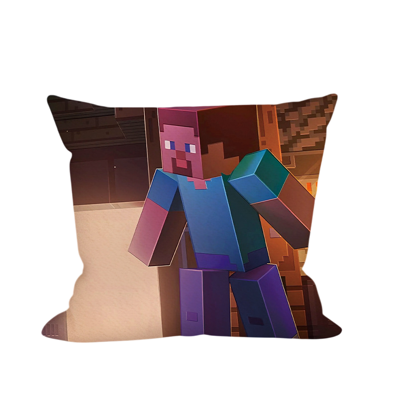 Minecraft Steve Indoors Soft Stuffed Plush Pillow Multiple Sizes