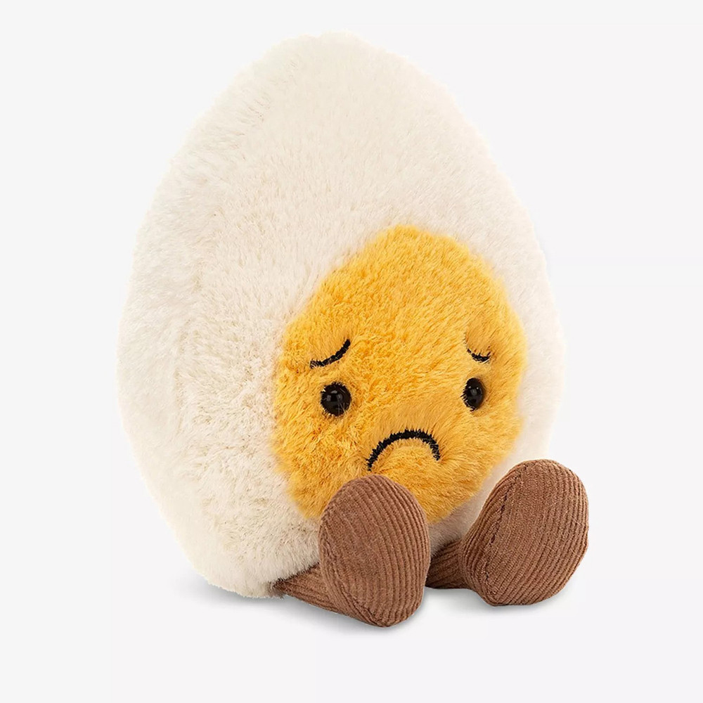 Jellycat Amuseables Sorry Boiled Egg Soft Stuffed Plush 14cm 5.51inches