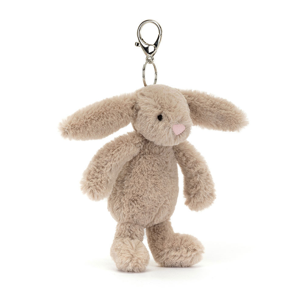 Jellycat Bashful Beige Bunny Bag Charm 13cm 5.11inches