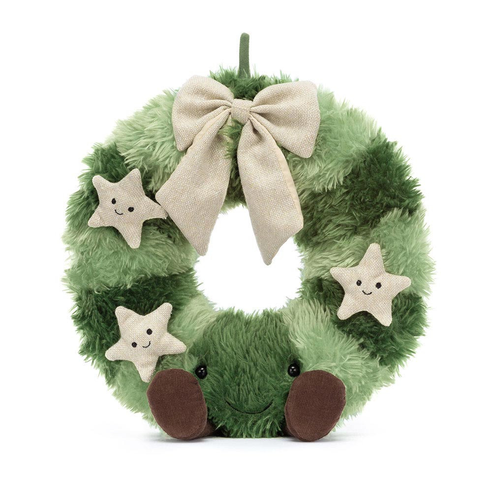 Jellycat Amuseables Nordic Spruce Wreath Soft Stuffed Plush 35cm 13.77inches