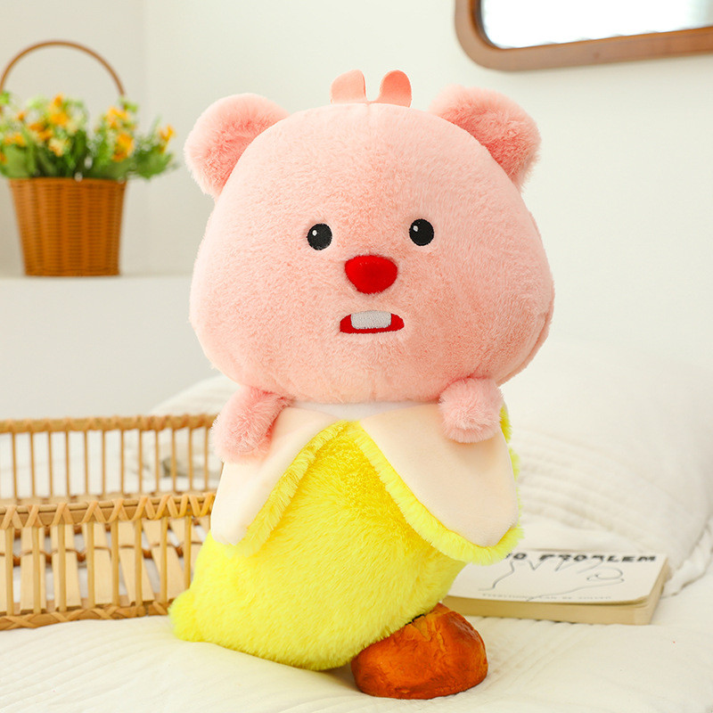Sanrio Loopy Cute Banana Soft Stuffed Plush Multiple Sizes