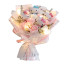 Hello Kitty Flower Bouquet Mother's Day Graduation 30cm 11.81inches Check Pink