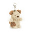 Jellycat Little Pup Bag Charm 17cm 6.69inches