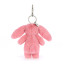Jellycat Bashful Bunny Pink Bag Charm 8cm 3.14inches