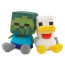 Minecraft Baby Zombie and Chicken Soft Stuffed Plush 25cm 9.84inches