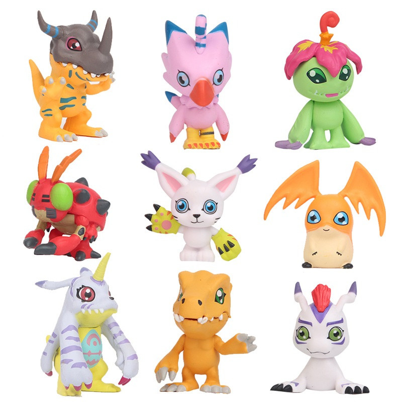 Digimon Adventure 9pc Figure Set