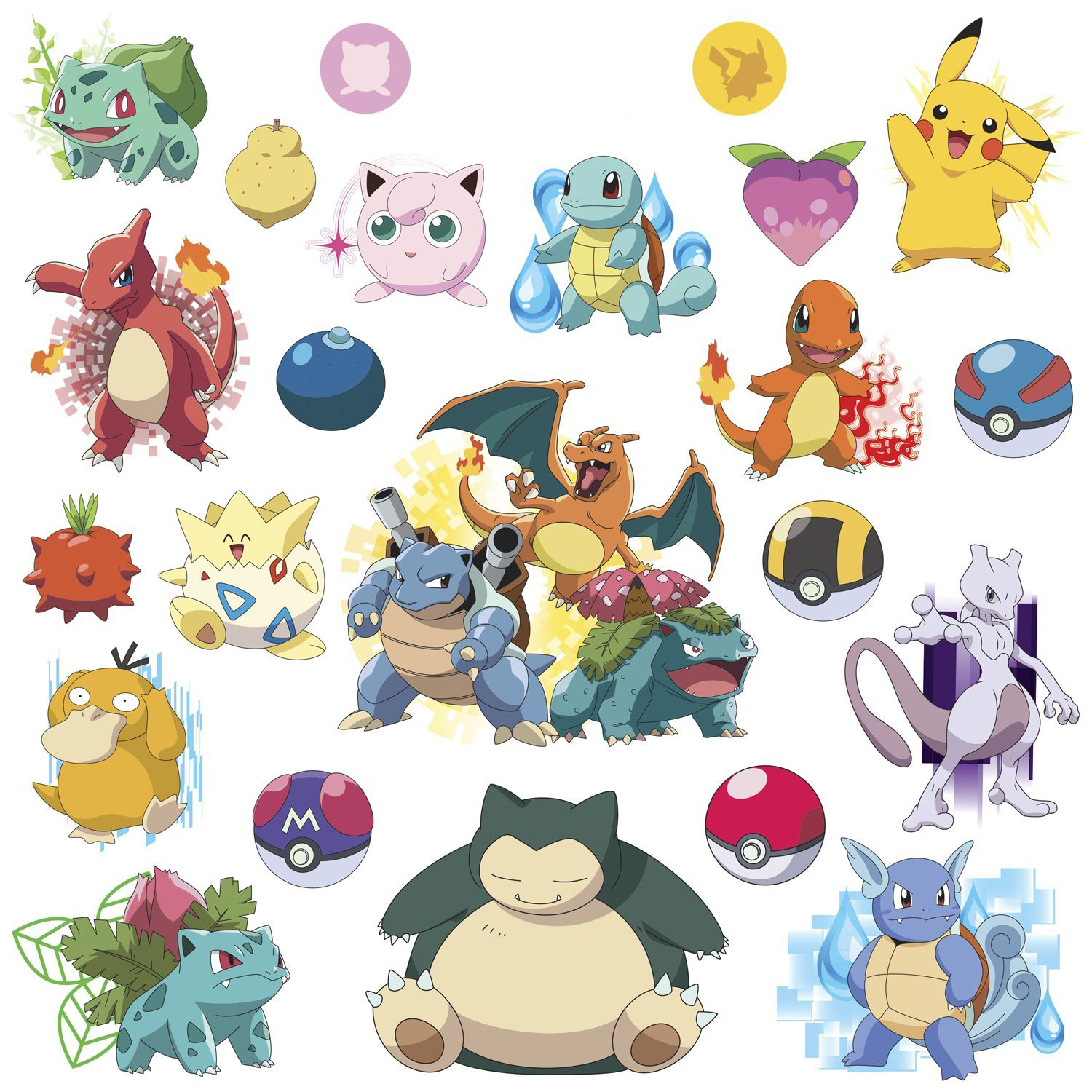 Pokemon Go Wall Decals Stickers