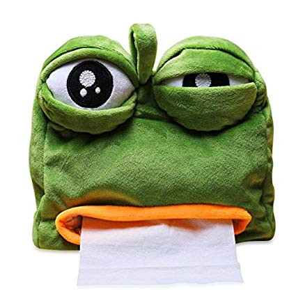 Pepe the Frog Tissue Box Cover