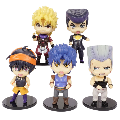 JoJo's Bizarre Adventure Phantom Blood Diamond Is Unbreakable Golden Wind Figure Statue 5 Pcs Set