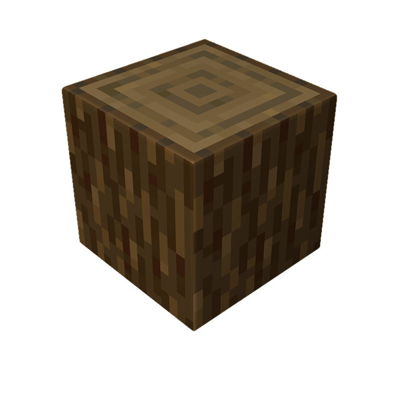 Minecraft Magnetic Spruce Log Blocks Kit Toy 3 Pcs Set