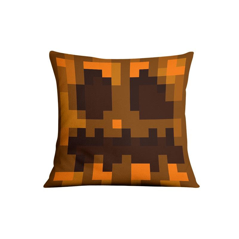 Minecraft Pumpkin Block Soft Stuffed Plush Pillow Multiple Sizes