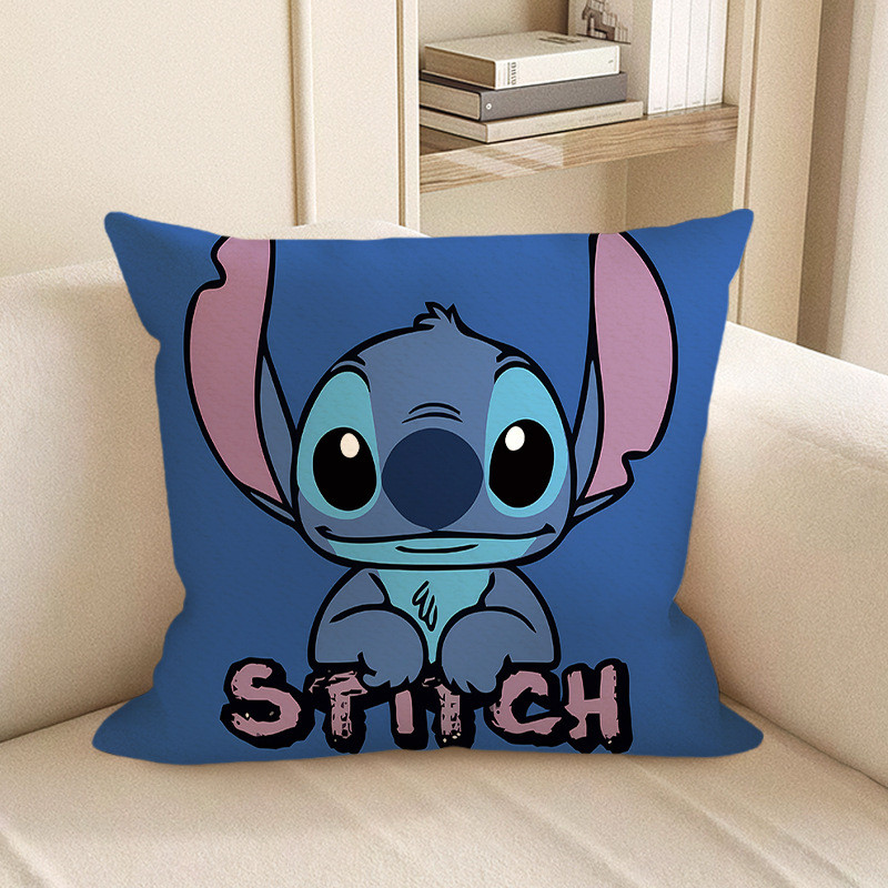 Disney Stitch Logo Soft Stuffed Plush Pillow Multiple Sizes