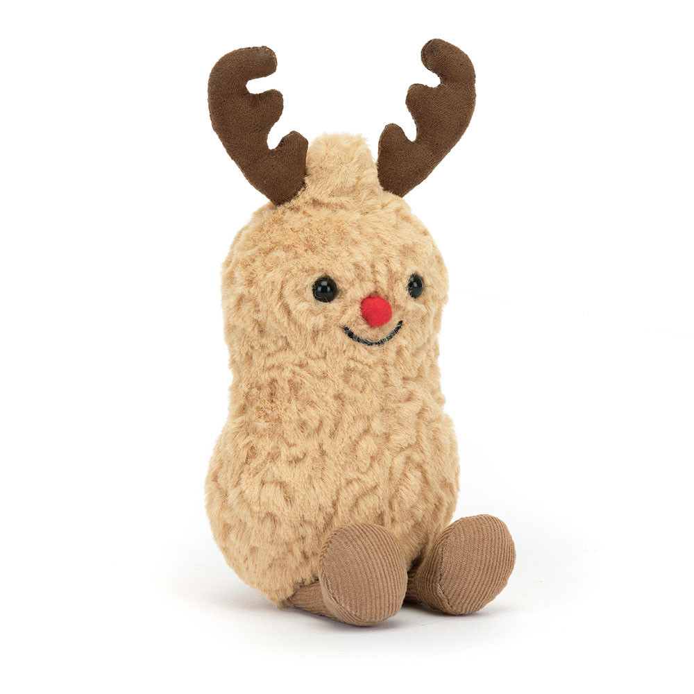Jellycat Amuseables Peanut Reindeer Soft Stuffed Plush 16cm 6.29inches