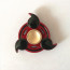 Naruto Metal Flame Shape Fidget Spinner