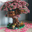 Sakura Tree House With Lighting Effect Custom Brick Building Kit